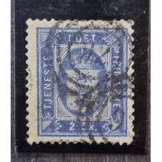 DINAMARCA 1871 Yv SERVICIO 1a ESTAMPILLA CLASICA DE MUY BUENA CALIDAD RARA 150 € !!!
